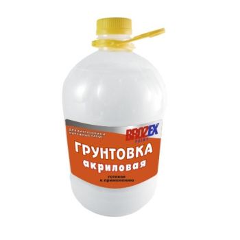 Грунтовка акриловая для внутренних и наружных работ 5кг BROZEX  *4/64