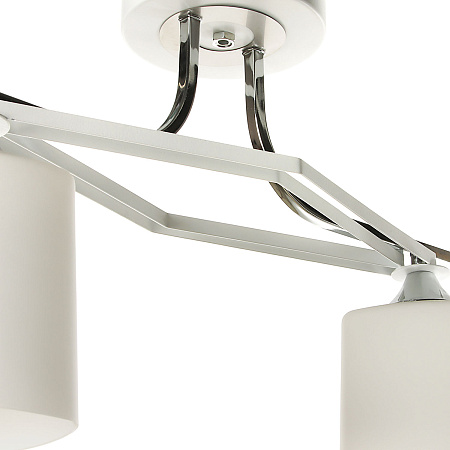 Люстра N2006/2 WT+CH Е27 2*40Вт (h=350; d=500) S=8м2 VERNER LIGHTING *1