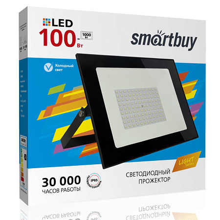 Прожектор светодиодный 100Вт 6,5К IP65 Smarbuy-100W-6500K-IP65 LIGHT  *1/10/20