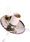 Люстра N0835/1H CH Е27 1*40Вт ( h=840; d=220)  VERNER LIGHTING *1