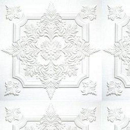Потолок полистирол СОЛИД  (белый) 2056 (1 уп=2м2 )    *19