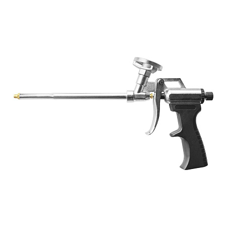 Пистолет для пены корпус металлический адаптер металл Hit (арт.590128) "Fomeron" *1/10/20