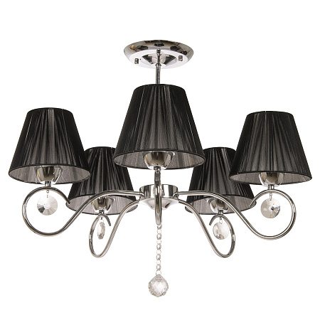 Люстра N2085/5 CH 5*40Вт Е27 ( h=530; d=670)  VERNER LIGHTING *1