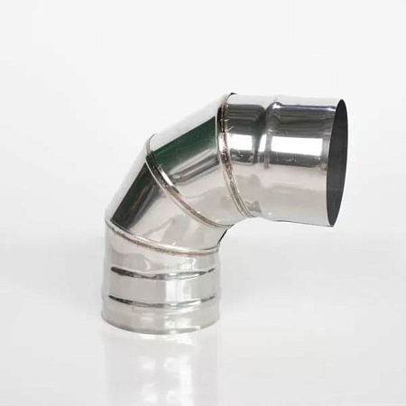 Отвод 90* d.120, 0,5мм нержавейка AISI 430 h=245мм GS аналог СЭ49 *1/10