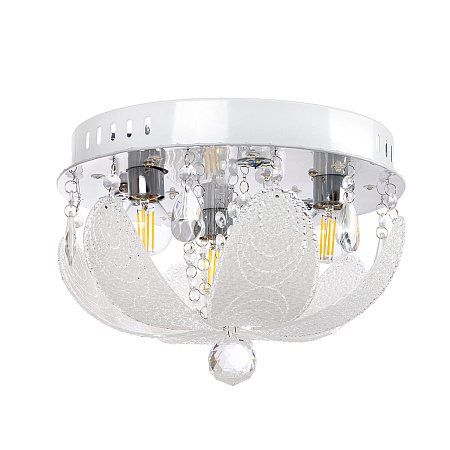 Люстра Y0833/3+3 CH Е14 3*40Вт +3*3Вт ( h=200; d=300)  VERNER LIGHTING *1