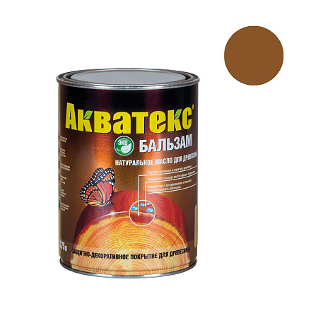 Акватекс-бальзам (натуральное масло д/древесины) тик 0,75 л *1/6/576