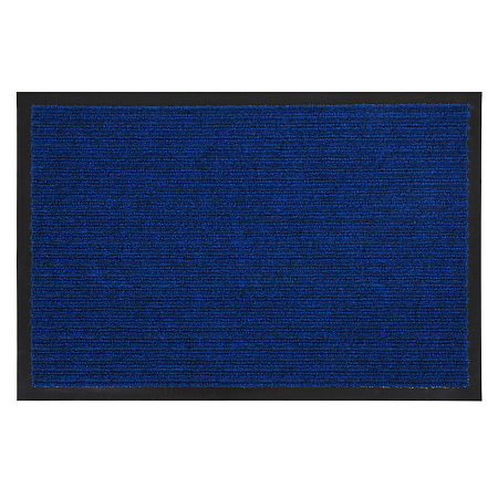 Коврик 40*60 см влаговпитывающий ребристый "VORTEX" синий (арт.22076/24319) *1/15