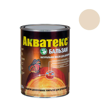 Акватекс-бальзам (натуральное масло д/древесины) иней 0,75 л *1/6/576