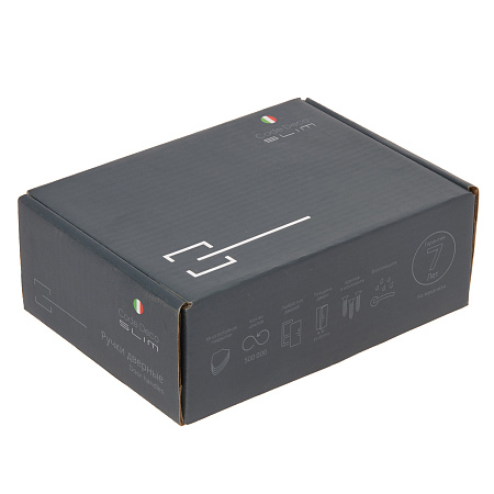 Ручка раздельная БЕЛЫЙ матовый Slim H-30111-A-WM/W Code Deco *1/18