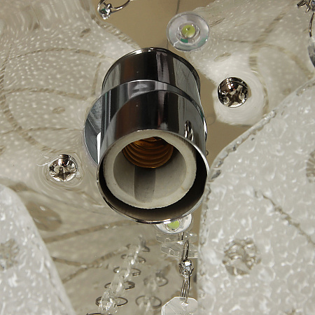 Люстра Y0524/3+3 CH Е14 3*40Вт +3*3Вт пульт ( h=200; d=300)  VERNER LIGHTING *1