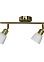 Светильник настенный (спот) 2018-2 AB/WT E14  2*40W бронза/бел VERNER LIGHTING *1/12