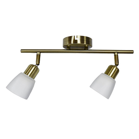 Светильник настенный (спот) 2018-2 AB/WT E14  2*40W бронза/бел VERNER LIGHTING *1/12