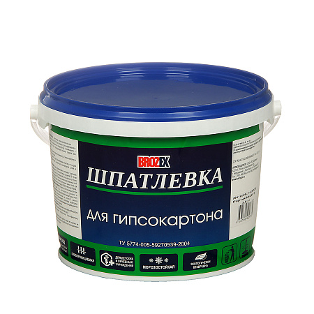 Шпатлевка акриловая по гипсокартону 3 кг BROZEX  *4/192
