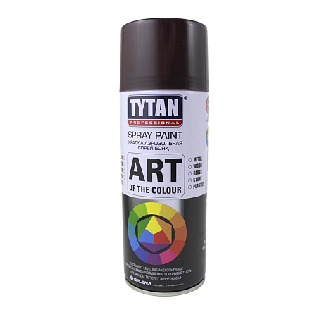 Эмаль-аэрозоль коричневый 520/400 мл TYTAN Professional (RAL8017) *1/12