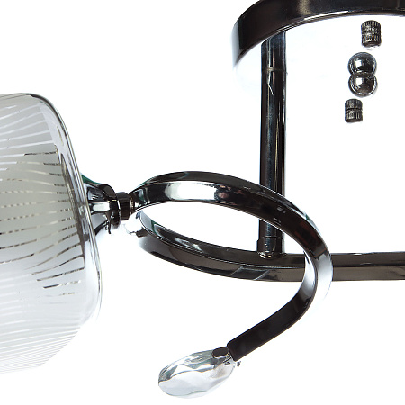 Светильник подвесной N2018/2 CH Е27 2*40Вт ( h=280; d=470) S=8м2 VERNER LIGHTING *1
