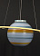 Люстра 8407 BL 32W*2+Е27 blue 600мм S=6м2  VERNER LIGHTING *1