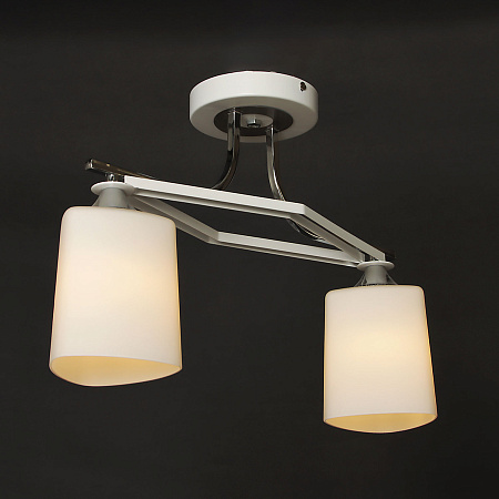 Люстра N2006/2 WT+CH Е27 2*40Вт (h=350; d=500) S=8м2 VERNER LIGHTING *1