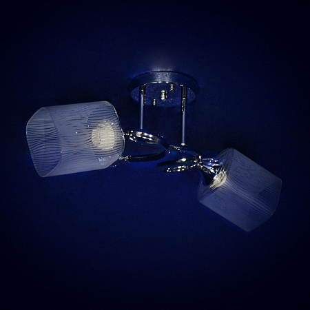 Светильник подвесной N2018/2 CH Е27 2*40Вт ( h=280; d=470) S=8м2 VERNER LIGHTING *1