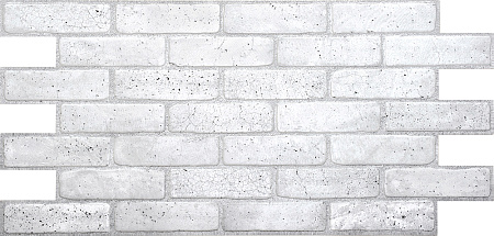 Панель стеновая ПВХ "ДЕКОКАМ" Кирпич № 18с серый старый (1035*500 мм) *10