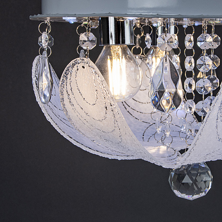 Люстра Y0833/3+3 CH Е14 3*40Вт +3*3Вт ( h=200; d=300)  VERNER LIGHTING *1
