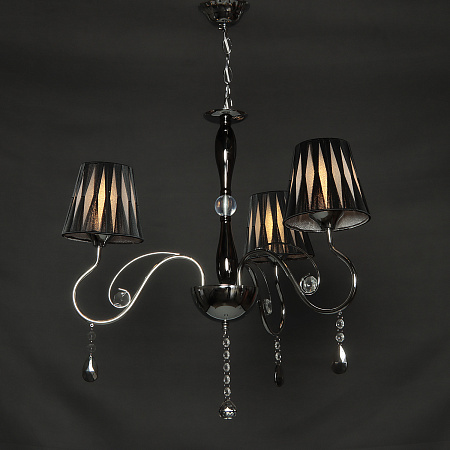 Люстра N1079/3 CH Е27 3*40Вт (h=740; d=570)  VERNER LIGHTING *1