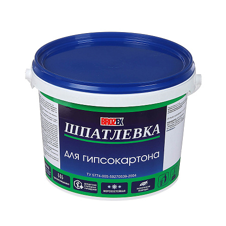 Шпатлевка акриловая по гипсокартону 3 кг BROZEX  *4/192