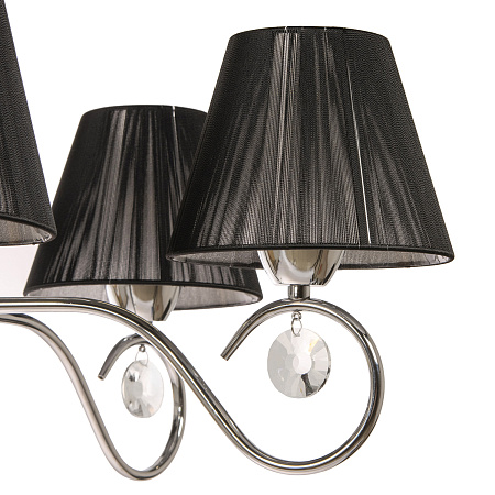 Люстра N2085/5 CH 5*40Вт Е27 ( h=530; d=670)  VERNER LIGHTING *1