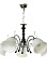 Люстра N0538/5  CH+BK  5*40W E14, 220V  VERNER LIGHTING *1