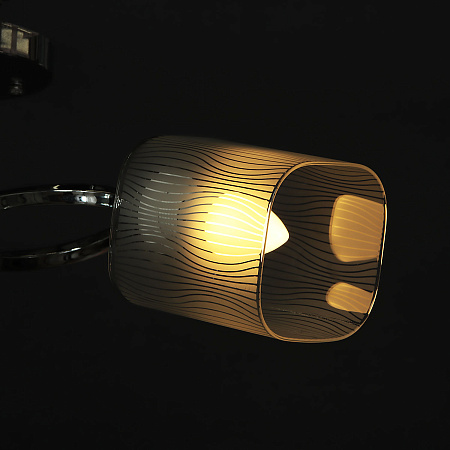Светильник подвесной N2018/2 CH Е27 2*40Вт ( h=280; d=470) S=8м2 VERNER LIGHTING *1