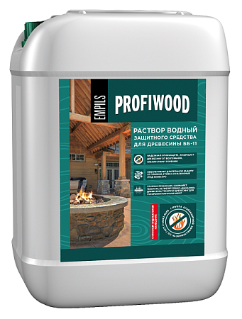 Состав огнебиозащитный 10 кг PROFIWOOD 1-я группа  ББ-11 красный концентрат *1/60