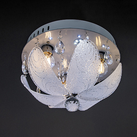 Люстра Y0833/3+3 CH Е14 3*40Вт +3*3Вт ( h=200; d=300)  VERNER LIGHTING *1