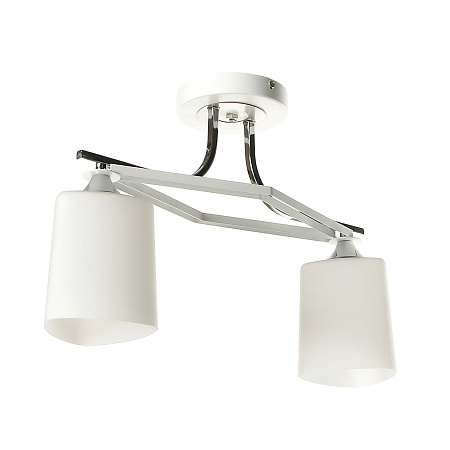 Люстра N2006/2 WT+CH Е27 2*40Вт (h=350; d=500) S=8м2 VERNER LIGHTING *1