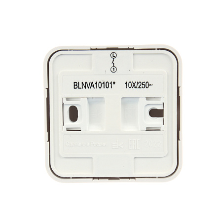 Выключатель "BLANCA" ОП 1кл. белый 10А 250В (изол.пласт.) BLNVА101011  *15/90