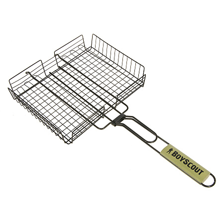 Решетка для "барбекю" BOYSCOUT" 57(+5)*30*25*5,5см АНТИПРИГАРНОЕ покрытие 61303 (веер в подарок)*1/8