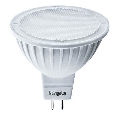 Лампа светодиодная 7W GU5,3 рефлектор 3К теплый матовая MR16 Navigator 94244 *10/200