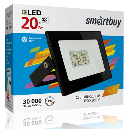 Прожектор светодиодный 20Вт 6,5К IP65 Smarbuy-20W-6500K-IP65 LIGHT  *1/50/90/100