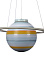 Люстра 8407 BL 32W*2+Е27 blue 600мм S=6м2  VERNER LIGHTING *1
