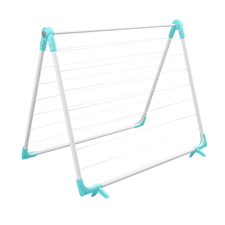 Сушилка для белья на ванну дл.суш.пол.10м, р-р в разл.виде:1,1х0,7м Серебр.(Белый) СБ4 "Ника" *1/6