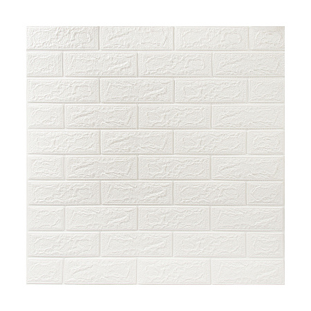 Панель стеновая мягкая самоклеющаяся "Белый кирпич" 700х770мм *30