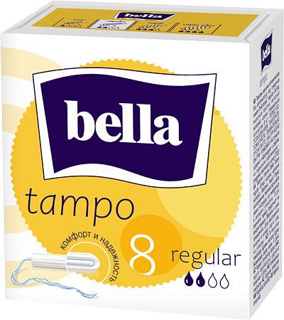 Тампоны Белла Tampo premium comfort Regular без аппликатора 8шт. *40 *