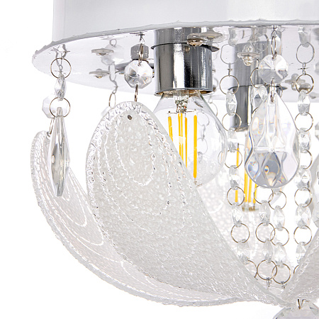 Люстра Y0833/3+3 CH Е14 3*40Вт +3*3Вт ( h=200; d=300)  VERNER LIGHTING *1