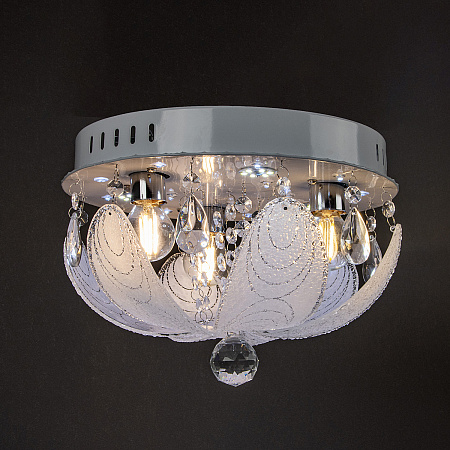 Люстра Y0833/3+3 CH Е14 3*40Вт +3*3Вт ( h=200; d=300)  VERNER LIGHTING *1
