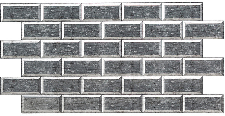 Панель стеновая ПВХ "ГРЕЙС" Плитка Белый платан (962*484 мм) *10