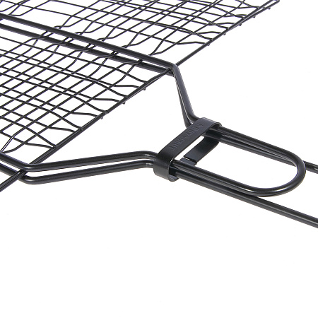 Решетка для "барбекю" BOYSCOUT" 62(+5)*40*30*2,5 с антипригарн. покрытием, веер в ПОДАРОК 61312 *1/8