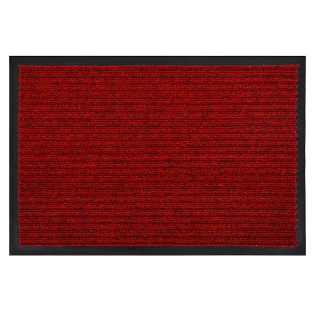 Коврик 40*60 см влаговпитывающий ребристый "VORTEX" красный (арт.22077/24320) *1/15
