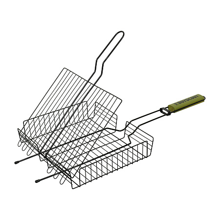 Решетка для "барбекю" BOYSCOUT" 57(+5)*30*25*5,5см АНТИПРИГАРНОЕ покрытие 61303 (веер в подарок)*1/8