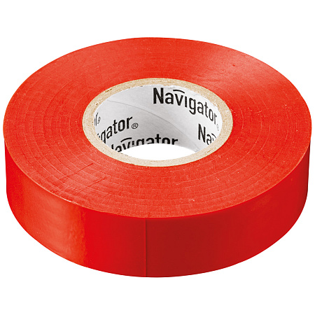Изолента Navigator NIT-B15-10/R  красная 71230 *10/300