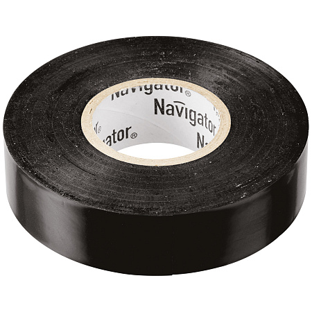 Изолента Navigator NIT-B15-10/BL  черная 71229 *10/300