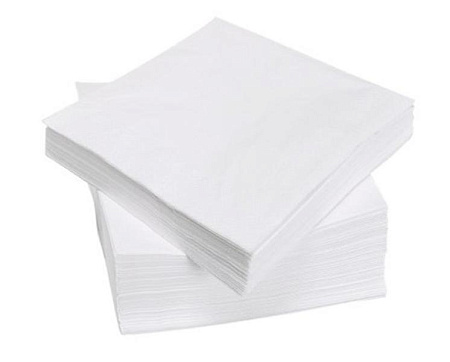 Салфетки бумажные  45шт. 24*24см белые  (арт.044)    *60