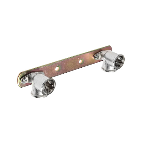 Уголки на планке для крепления смесителя 1/2"(Ø15) М/М CTM CRLWP012 *1/7